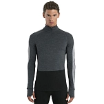 Icebreaker BA56H9585L Базовый слой с длинным рукавом Merino ZoneKnit 200 Серый Jet Heather / Blk / Metro H / Cb L