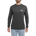 Pelagic 1015233007-GRA-M Футболка с длинным рукавом с защитой от ультрафиолета Aquatek Let´s Go Серый Graphite M