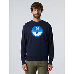 North sails 691222-0802-S Свитер Свитер Basic Logo Голубой Navy Blue S