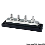 Heavy-Duty bus bar with cover, 14.309.21