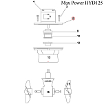 Адаптер гидравлического двигателя Max Power 633752 для ПУ CT HYD 125/225/300/325