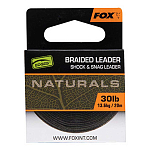 Fox international CAC819 Naturals Braided 20 m Карповая Ловля Black 40 Lbs