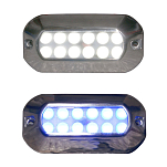 A.a.a. 4000248 IP68 12x0.2W Прямоугольный подводный белый светодиодный фонарь Бесцветный Grey