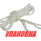 Веревка из полиэстера с огонами для крепления кранца, d6 мм, L1,5 м, цвет белый, комплект 2 шт. (упаковка из 6 шт.) Marine Rocket MR0615_pkg_6