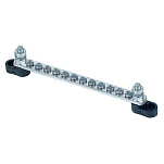Bep marine DBE-263 Одиночная шина 12x 4 mm Screw Terminal 2x 6 mm Input Stud 100A No Covers Bulk Black