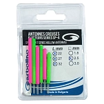Garbolino GOMAM0190-H25GP Поплавок Antena Hollow 2.50 mm 6 Единицы Green / Pink 22-27-32 mm
