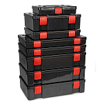Fox rage NBX031-UNIT полные отсеки большая глубокая коробка для приманок Stack N Store Shield Black / Red