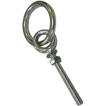 Goldenship GS72005 Болт с проушиной и кольцо Серебристый 6 x 80 mm 