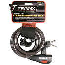 Купить Trimax locks 255-TKC126 Security Замок С Тросиком Черный 7ft.ru в интернет магазине Семь Футов