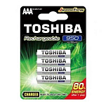 Toshiba R03RT950 BL4 650 Pack Аккумуляторы ААА Серебристый Silver