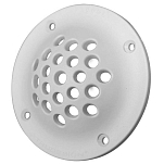 Trudesign 1804887 Круглая вентиляционная решетка Серебристый White 100 mm