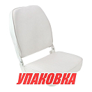 Кресло складное мягкое ECONOMY с высокой спинкой, белое (упаковка из 10 шт.) Springfield 1040649_pkg_10