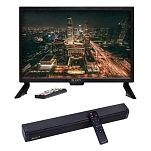 Blugy bgstv22hdsb Smart TV FHD 22´´ и саундбар Bluetooth 12V Black 60x60x15