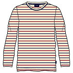Sea ranch 11-7-305-1058-XL Футболка с длинным рукавом Grenaa Многоцветный Ecru / Blue / Red XL