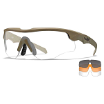 Wiley x 2862-UNIT поляризованные солнцезащитные очки Rogue Comm Grey / Clear / Light Rust / Matte Tan
