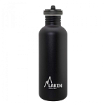 Laken BSF100NE Нержавеющая сталь Basic Flow бутылка 1L Бесцветный Black