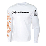 Kali kunnan 66100 Футболка с длинным рукавом Logo Белая White S