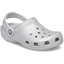Купить Crocs 206993-0ic-j3 Деревянные башмаки Classic Glitter Clog K Silver Glitter 35x25x15 EU 34 7ft.ru в интернет магазине Семь Футов