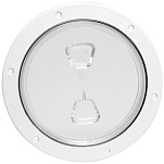 Beckson marine 35-DP80WC Очистить Screw-Out Инспекционный лючок/люк 8´´ Белая White