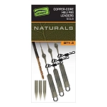 Fox international CAC904-UNIT Свинцовые клипсы Edges™ Naturals Copper-Core Heli Brown