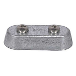 Super marine ANO315 OMC BRP 173029 Цинковая пластина Анод Серебристый Grey 62.5 mm