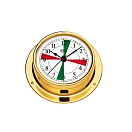 Купить Часы кварцевые Barigo Tempo S 6710MSFS с радиосекторами 88x25мм Ø70мм из полированной латуни 7ft.ru в интернет магазине Семь Футов