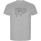 Купить Kruskis CA66900658K043 Футболка с коротким рукавом Shut Up And Fish ECO Серый Heather Grey 3XL 7ft.ru в интернет магазине Семь Футов