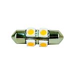 Scandvik 390-41035P Светодиодная лампа Festoon 30 mm 1.2W Зеленый Warm White 115 Lumens