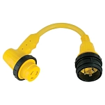 Marinco 1rpc Прямой угловой адаптер 30A 125V Yellow 20x10x8