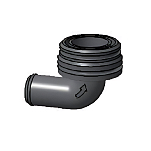 Патрубок соединительный Plastimo 55767 Ø25мм 90° входной угловой с уплотнительным кольцом для ручных трюмных помп