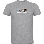 Kruskis CA65500658K034 Футболка с коротким рукавом Fishing Fever Серый Heather Grey 3XL