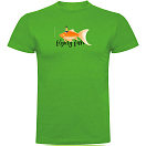 Купить Kruskis CA65500383K190 Футболка с коротким рукавом Flying Fish Зеленый Green L 7ft.ru в интернет магазине Семь Футов