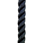 Poly ropes POL1210042912 165 m Улучшенная веревка из полиэстера Черный Black 12 mm 