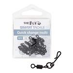 The one fishing 77043730 Multi Вертлюг С Быстрой Заменой Бесцветный Black