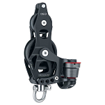 Harken 6264 Element Fiddle Swivel Block 60 Mm With 150 Cam And Becket Шкив Черный Black / Silver