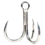 BKK AKET6822 тройной крючок Raptor Z BL  Silver 4/0