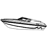 Carver industries 500-74321S11 PB Крышка лодки Серебристый 21´ 