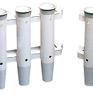 Rod holder bulkhead mounting white nylon 3 rods, 41.171.00