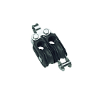 Barton marine 7800211 275kg 5 mm Двойной фиксированный шкив с канатной опорой Black 20 x 63.5 mm