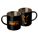Купить Fox international CLU254 Stainless Steel Mug Черный  Black / Orange 7ft.ru в интернет магазине Семь Футов
