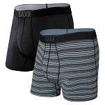 SAXX Underwear SXPP2Q.SBI.XS Боксёр Quest Brief Fly 2 Единицы Черный Sunrise Stripe / Black II XS