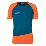 Rock experience REMT01661-C872-L Базовый слой с коротким рукавом Merlin Оранжевый China Blue / Blue Nights L