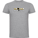 Kruskis CA65500658K173 Футболка с коротким рукавом Be Different Fish Серый Heather Grey 3XL