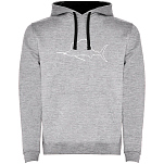 Kruskis SU1067025802K032 Толстовка с капюшоном Sailfish Two-Colour Серый Heather Grey / Black M