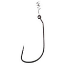 Купить Mikado HJA03-3/0 Jaws Offset С винтовым техасским крючком Серебристый Silver 3/0  7ft.ru в интернет магазине Семь Футов