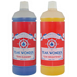Teak wonder 6464647 Combo Очиститель Бесцветный Blue / Orange