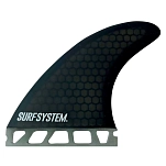 Surf system ssfgtsmf киль Fiberglass thruster futures m Smoke 30x40x15