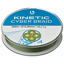 Купить Kinetic F504-024-098 Cyber 4 Плетеный 300 M Зеленый  Dusty Green 0.140 mm  7ft.ru в интернет магазине Семь Футов