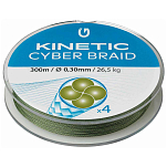 Kinetic F504-024-098 Cyber 4 Плетеный 300 M Зеленый  Dusty Green 0.140 mm 