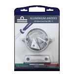 Tecnoseal 2640139 Volvo 290C Dual Prop Алюминиевый анод Бесцветный Silver
